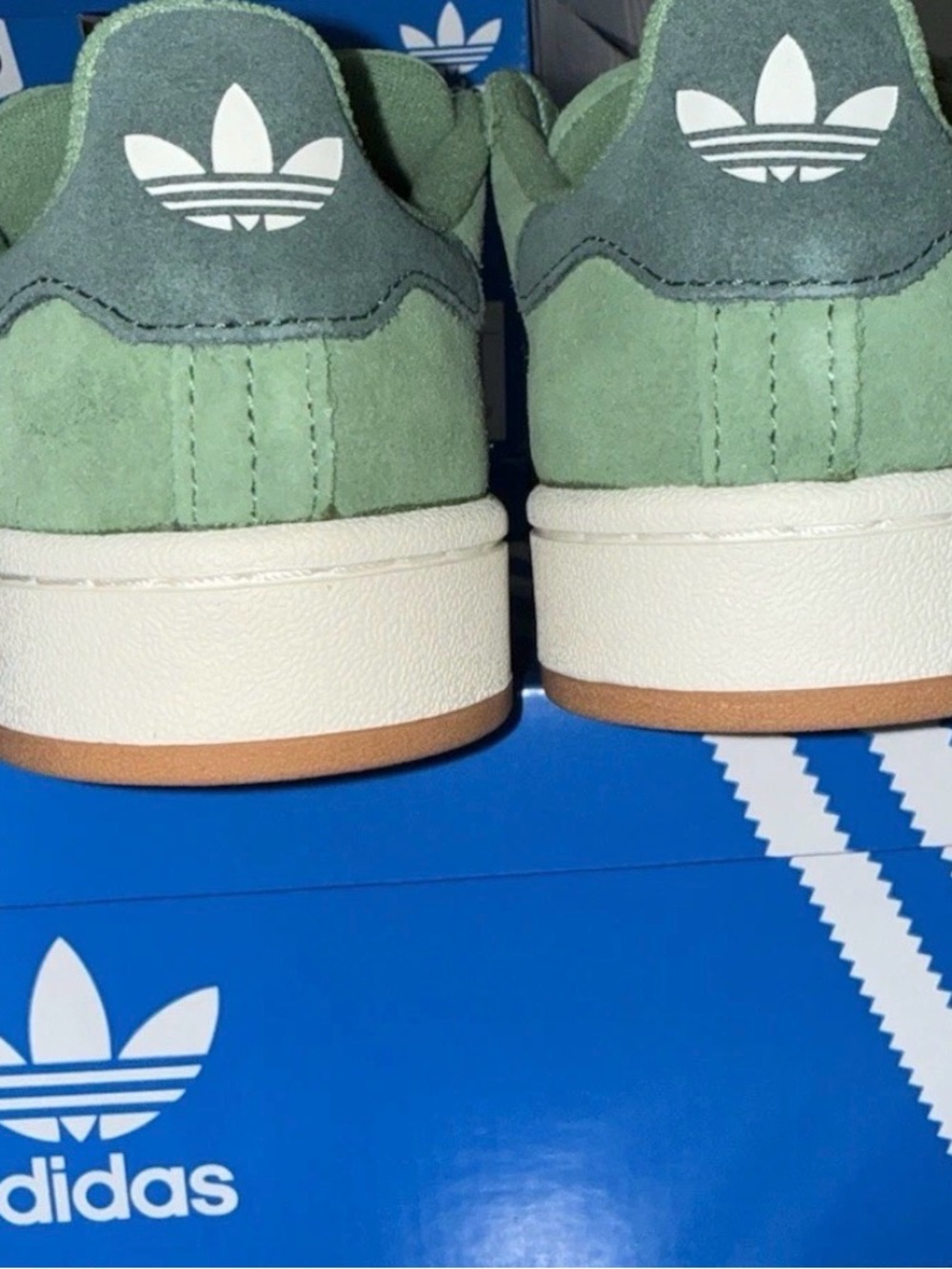 Adidas Campus 00s Green White Suede Low Top Sneakers 00's Style size 6, 7, 7.5 - Picture 4 of 6